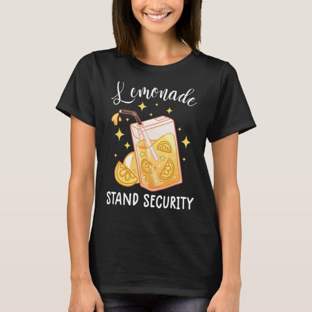 Lemonade Stand Security Lemon Juice Lemonade Crew T-Shirt (Vorderseite)
