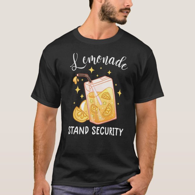 Lemonade Stand Security Lemon Juice Lemonade Crew T-Shirt (Vorderseite)