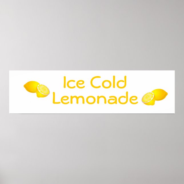 Lemonade Stand Sign Poster (Vorne)