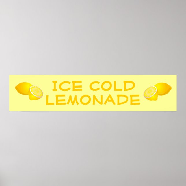 Lemonade Stand Sign Poster (Vorne)