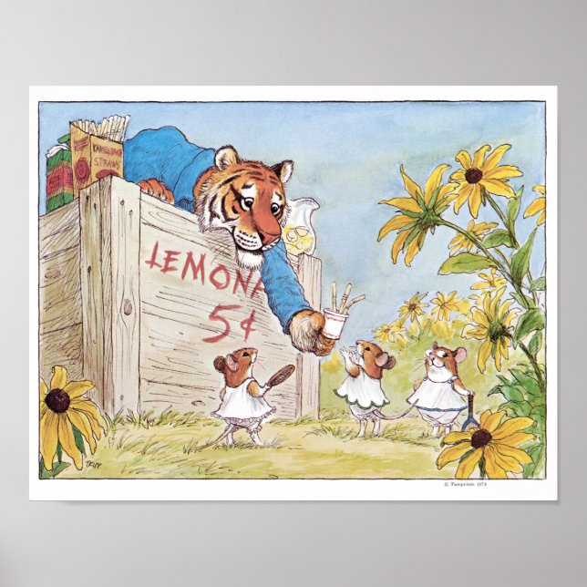 Lemonade Stand Tiger Print Poster (Vorne)