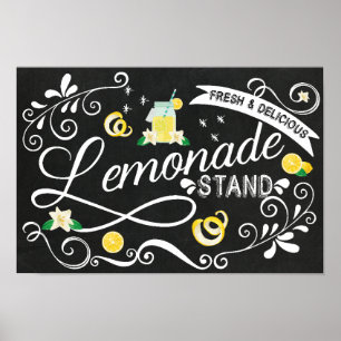 Lemonade Stand Wall Art - Veranstaltungszeichen Poster