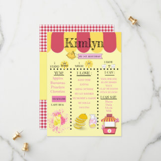 Lemonade Stand Yellow 1. Geburtstag Party Rett The Save The Date