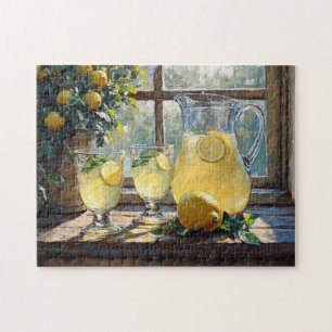 Lemonade Sunlit Kitchen Scene Puzzle