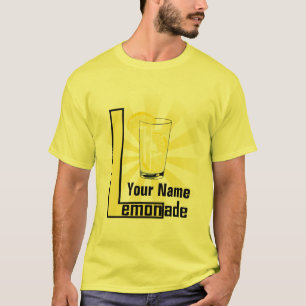 Lemonade Text Design Template Mens Yellow T - Shir T-Shirt