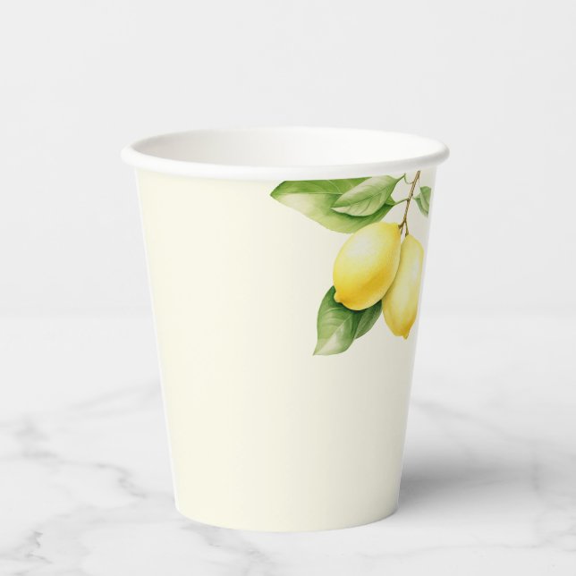 Lemonade und Spaß, Papier-Cup Pappbecher (Vorderseite)