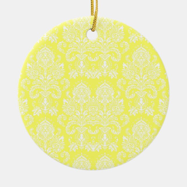Lemonade Viktorianisch Damask Keramikornament (Vorne)