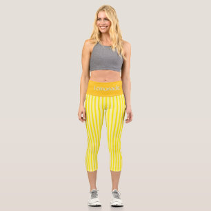 "LEMONADE" VON JEANIE DEE, HOCHTAILLE PERSONALISIE CAPRI LEGGINGS