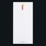 Lemonade Whimsical Summer Fun Personalisiert Magnetischer Notizblock<br><div class="desc">Fügen Sie diesem Magnetnotizpad ein wenig Sommer hinzu,  das ein Glas rosa Limonade mit Zitrone und gestreiftem Stroh enthält und mit einem Namen oder Text Ihrer Wahl personalisiert ist. Ideal für Todos,  Lebensmittellisten und vieles mehr. Teil einer Sammlung von Parcel Studios.</div>