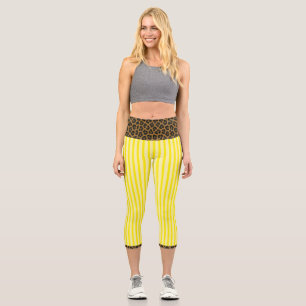 "LEMONADE WILDCAT" - HOCHGEGÜRTETE CAPRI-HOSEN CAPRI LEGGINGS