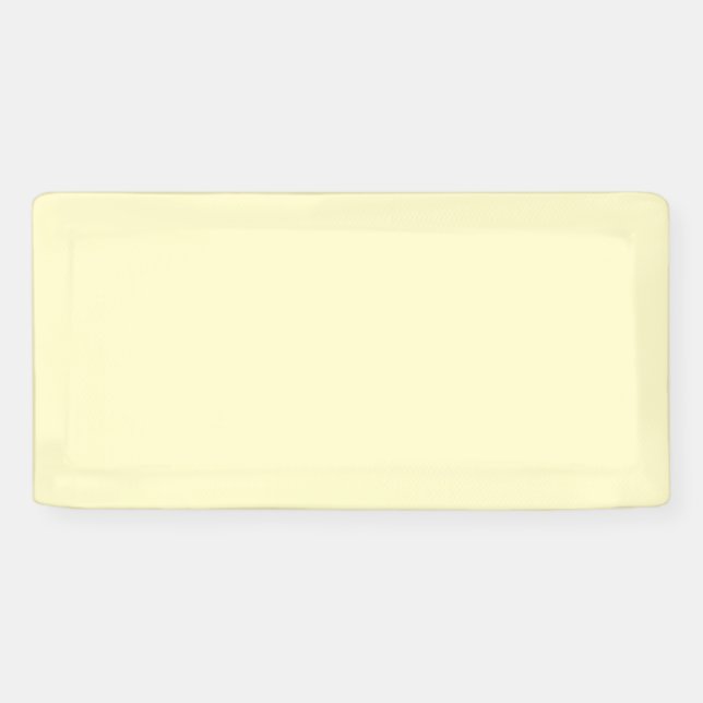Lemonade Yellow Solid Color | Klassisches Elegant Banner (Horizontal)