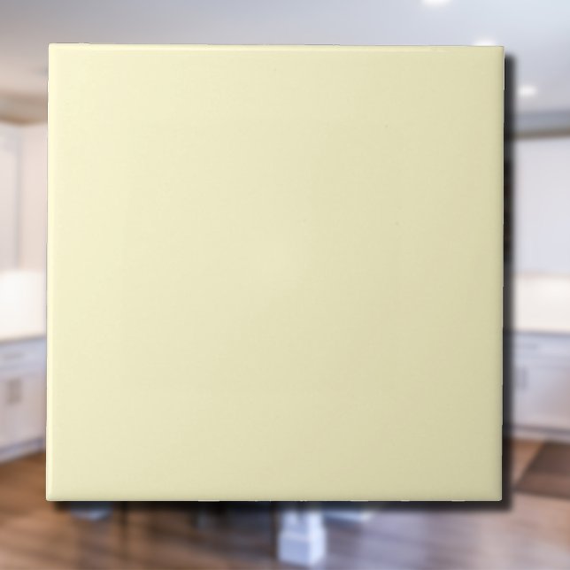 Lemonade Yellow Solid Color | Klassisches Elegant Fliese (Von Creator hochgeladen)