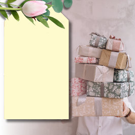 Lemonade Yellow Solid Color | Klassisches Elegant Geschenkanhänger