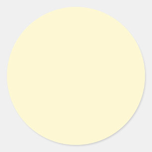 Lemonade Yellow Solid Color Klassisches Elegant Runder Aufkleber