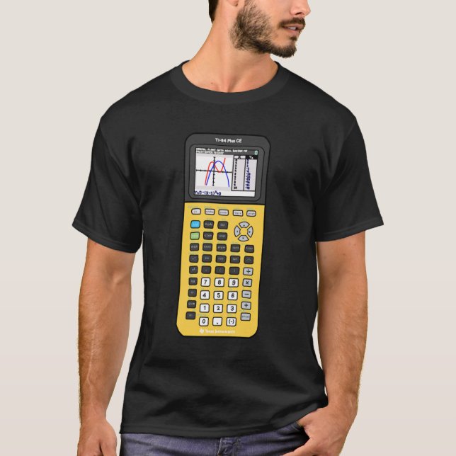 Lemonade Yellow TI 84 Grafing Calculator Classic T-Shirt (Vorderseite)