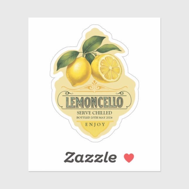 Lemoncello Vinyl Sticker (Blatt)