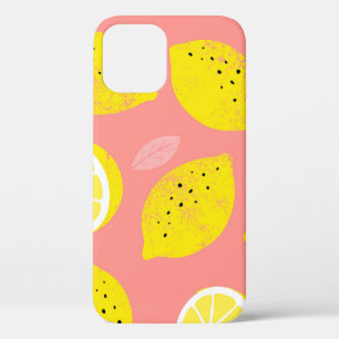 Lemondruck, glänzend nahtloses Sommermuster. Case-Mate iPhone Hülle