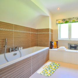 Lemonengelb Badematte