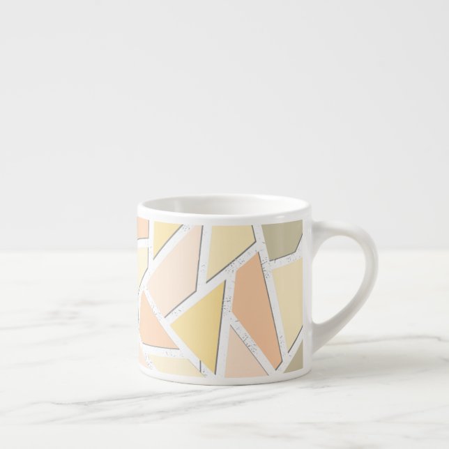 Lemongelbes Mosaikmuster Espressotasse (Rechts)