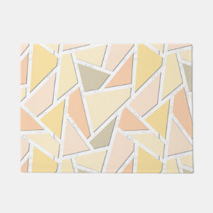 Lemongelbes Mosaikmuster Fußmatte