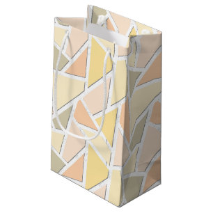 Lemongelbes Mosaikmuster Kleine Geschenktüte