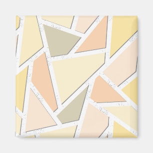 Lemongelbes Mosaikmuster Magnet