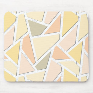 Lemongelbes Mosaikmuster Mousepad