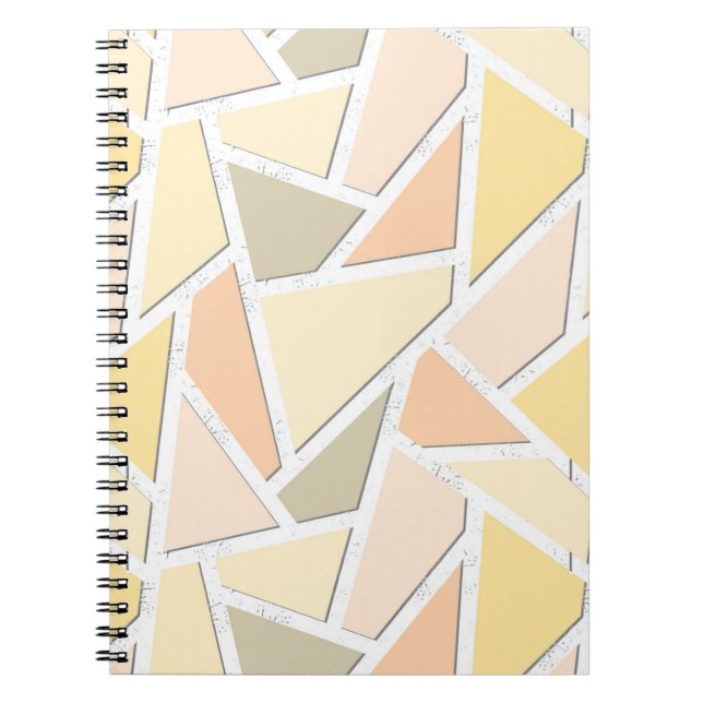 Lemongelbes Mosaikmuster Notizblock (Vorderseite)