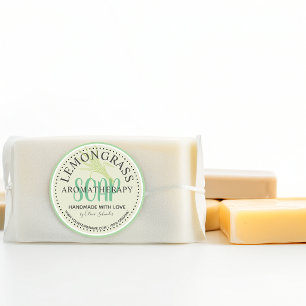 Lemongrass Aromatherapie Seife Website Runder Aufkleber