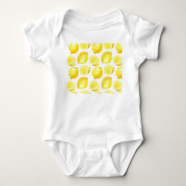 Lemonmuster Baby Strampler (Vorderseite)