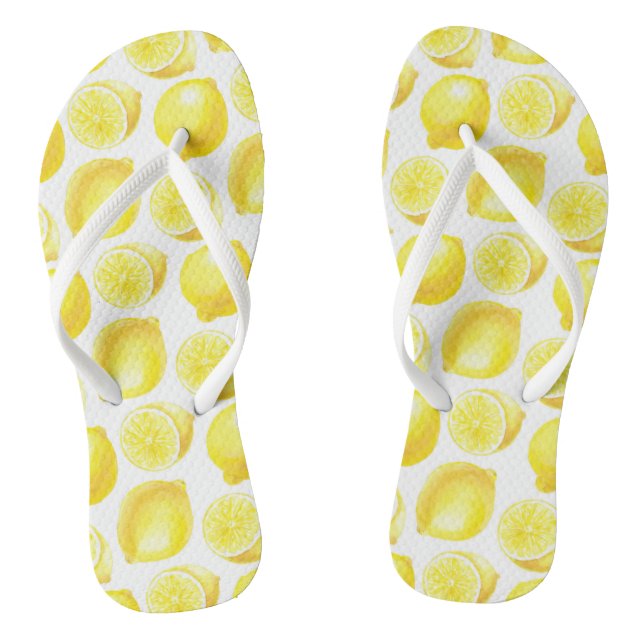 Lemonmuster Flip Flops (Fußbett)