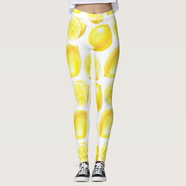 Lemonmuster Leggings (Vorderseite)