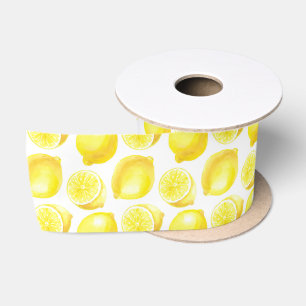 Lemonmuster Satinband