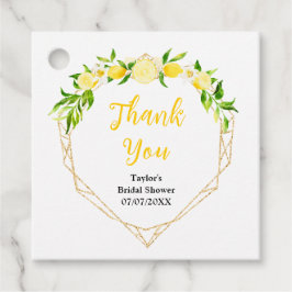 Lemons and Foliage Brautparty Vielen Dank Geschenkanhänger