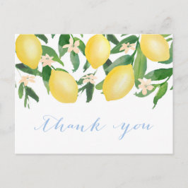 Lemons Aquarelldusche Danke Postkarte