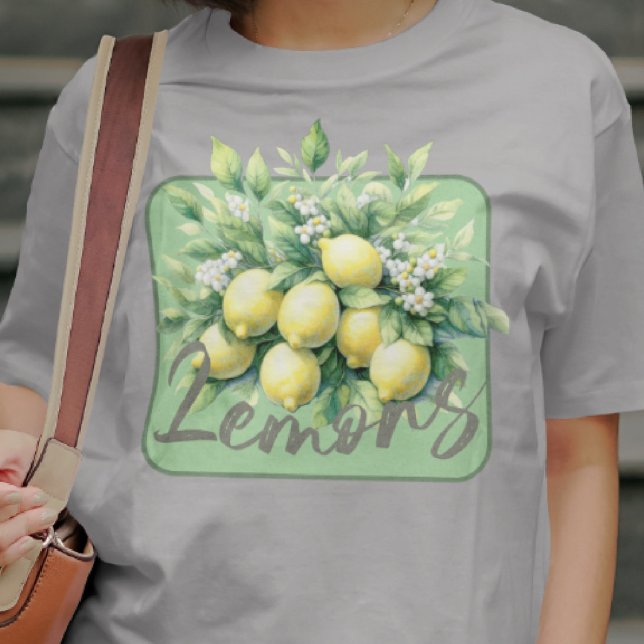 Lemons Aquarellfrucht Botanisch T-Shirt (Von Creator hochgeladen)