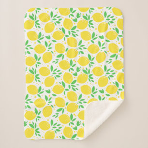 Lemons Baby Sherpa Blanket Sherpadecke
