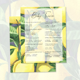 Lemons - Baby Trivia   Baby Showspiel