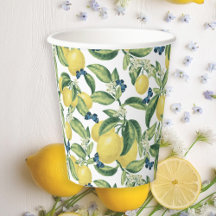 Lemons Blue Butterfells Botanical Baby Shower