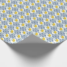 Lemons & Blue marokkanische Fliesenmuster