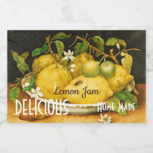 LEMONS BLUME LEMON JAM ERHALTET CANNINGS LEBENSMITTELETIKETT