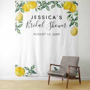 Lemons Brautparty Background Foto Stand Wandteppich