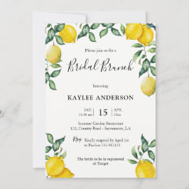 Lemons Bridal Brunch Einladungskarte Einladung