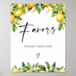 Lemons Citrus Brautduschfavoriten Poster