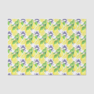 Lemons Damask Pattern Seidenpapier