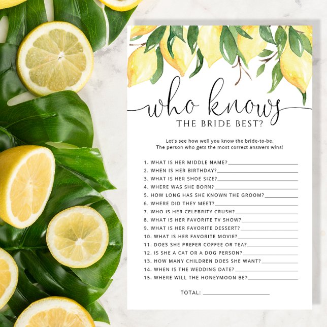 Lemons, die Braut das beste Duschspiel kennen (Von Creator hochgeladen)