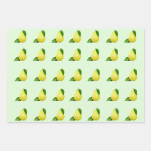 Lemons Dreierpackpapier Geschenkpapier Set