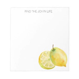 Lemons finden Join in Life Personalisiert Notepad Notizblock