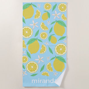 Lemons Fruchtspiel INDIVIDUELLE NAME Strandtuch