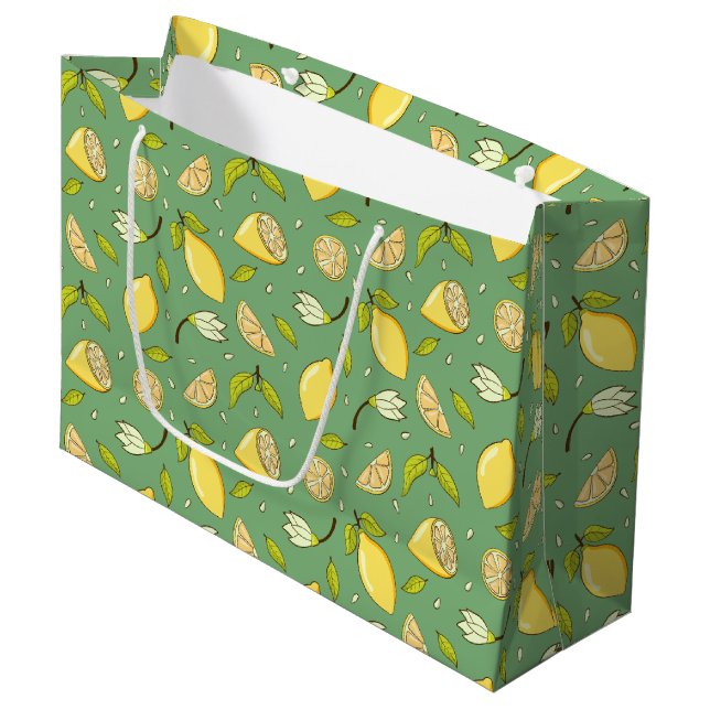 Lemons Geschenktasche Große Geschenktüte (Vorderseite Schrägansicht)